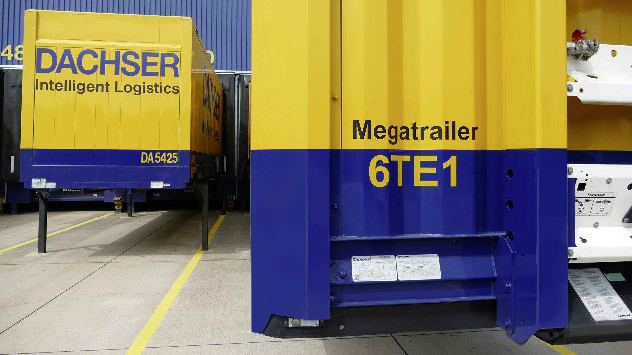 Løpende utskiftning av semitrailere i forretningsenheten European Logistics optimerer kapasitetsutnyttelsen og reduserer klimaavtrykket fra transporten.
