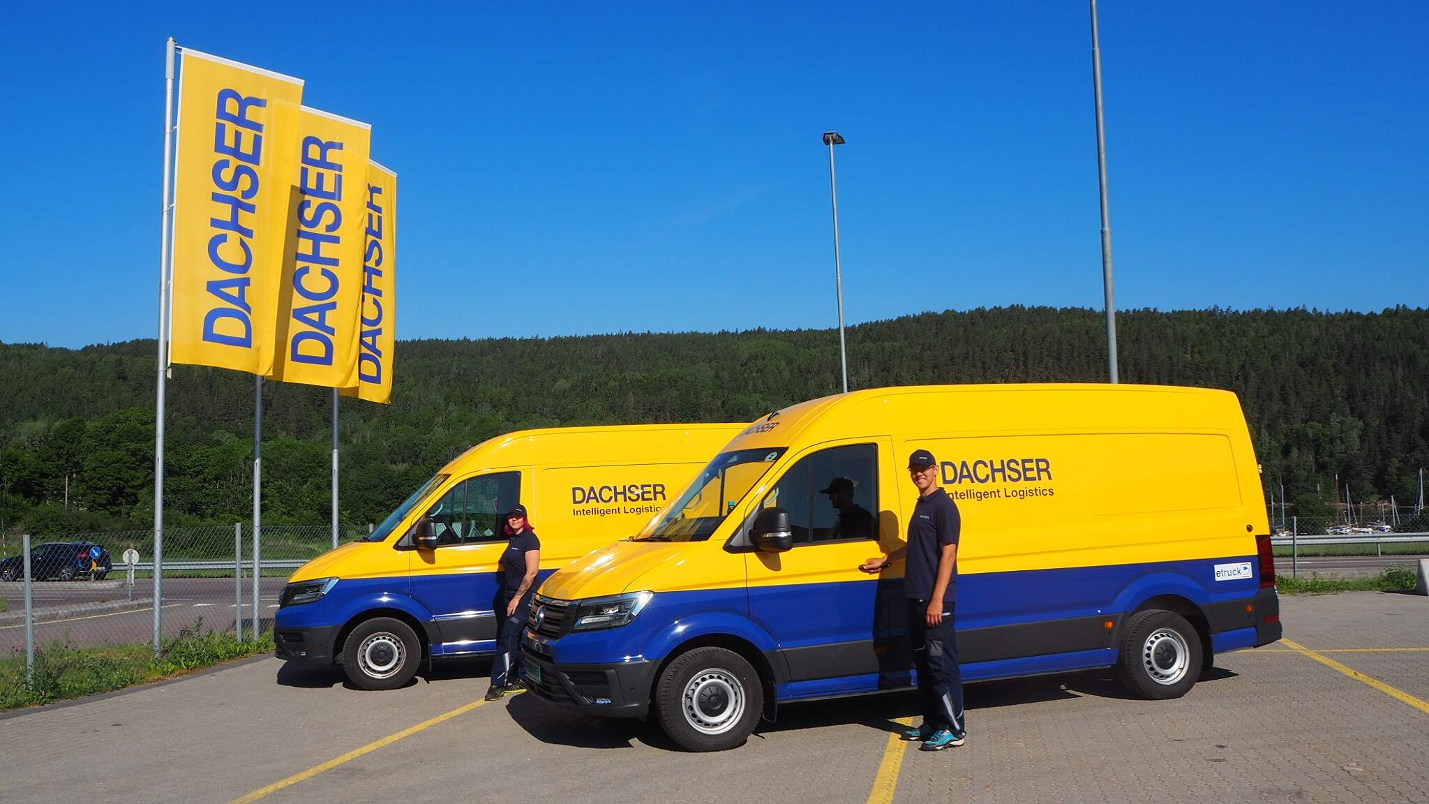 To VW eCrafters skal levere forsendelser direkte til varemottakere inne i Oslo sentrum. To VW eCrafters skal levere forsendelser direkte til varemottakere inne i Oslo sentrum.