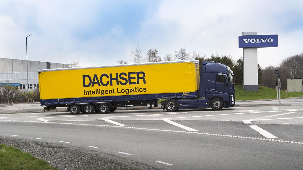 DACHSER har satt opp en skytteltjeneste mellom Volvo Cars og DACHSER og henter varer fra Volvo seks ganger om dagen.
